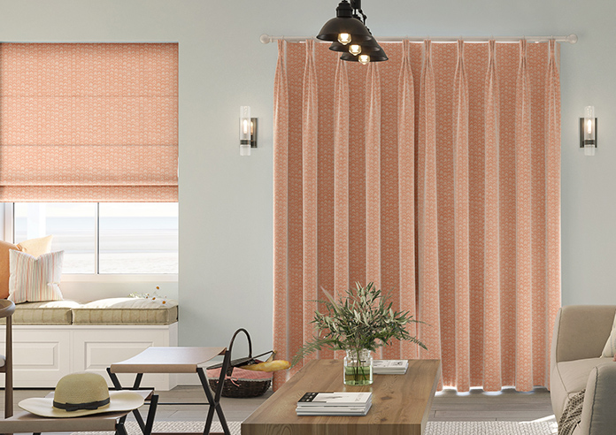 Rolling Hills Velvet, Apricot - Made to Measure Curtains - Image 7